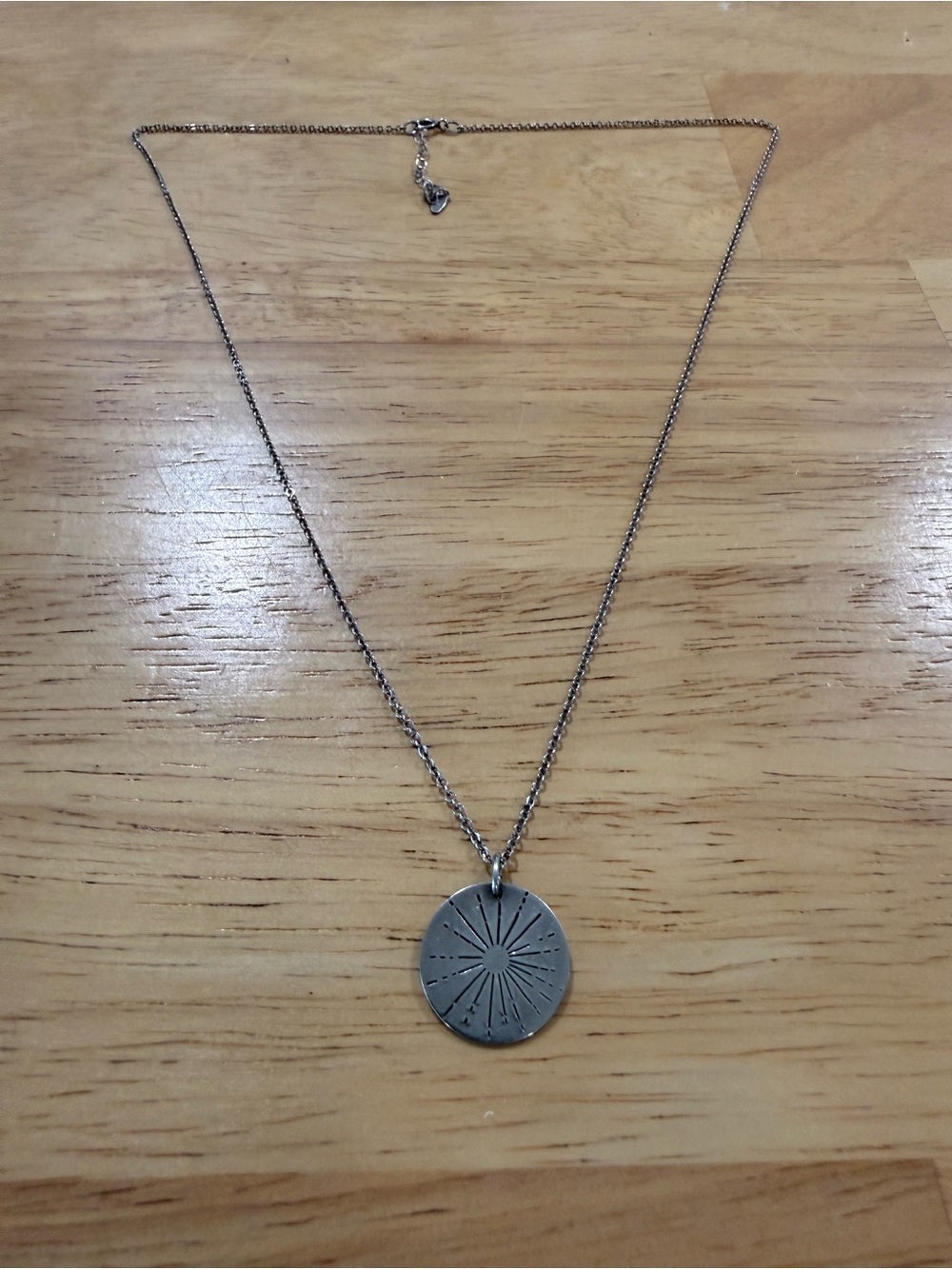 Silver Sunburst Pendant Necklace - Women Jewelry
